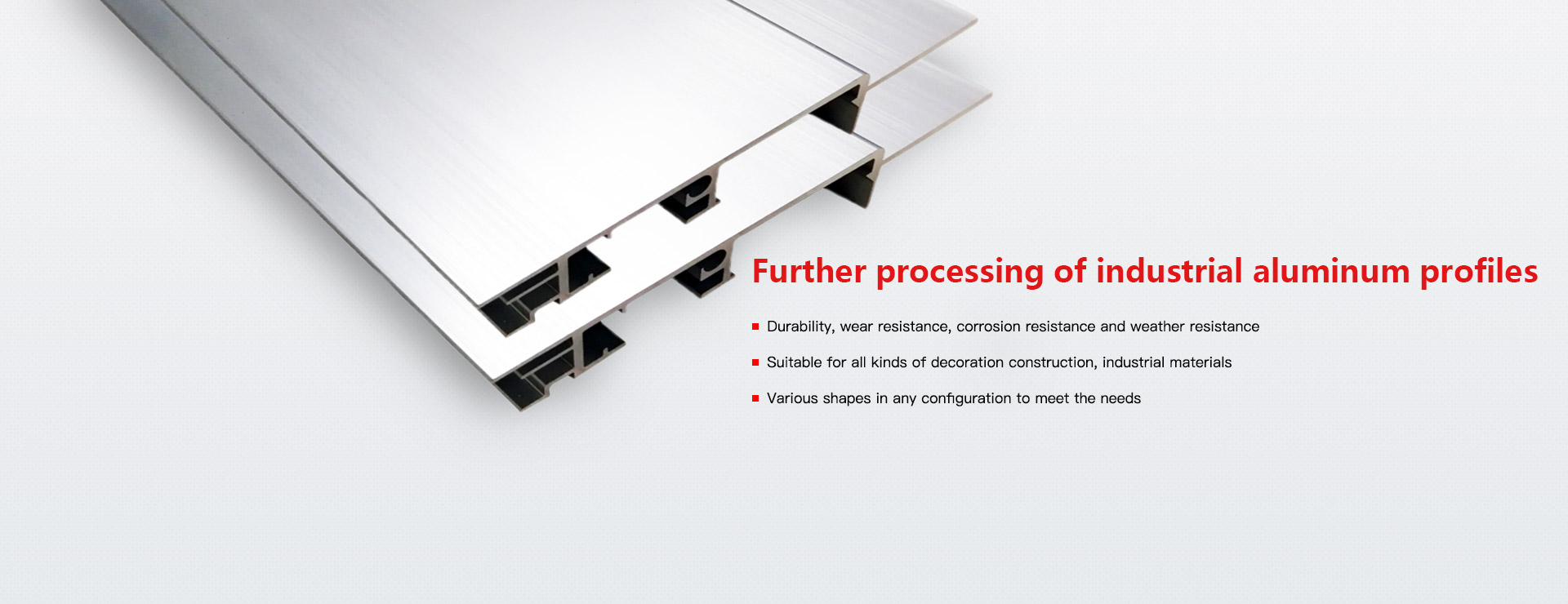 Deep processing industrial aluminum profile